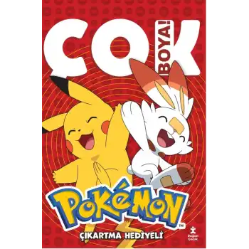 Pokemon Çok Boya Çıkartmalı Dev Boyama Kitabı
