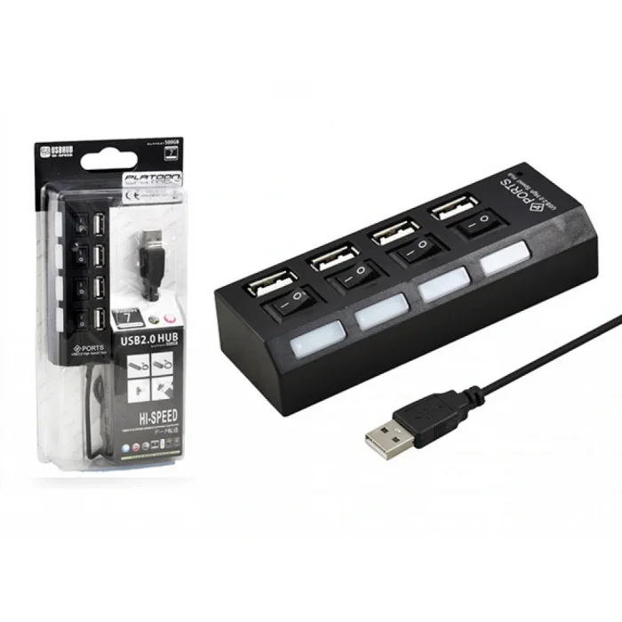 Usb Çoğaltıcı Anahtarlı 4 Port Usb 2.0 Platoon PL-5714