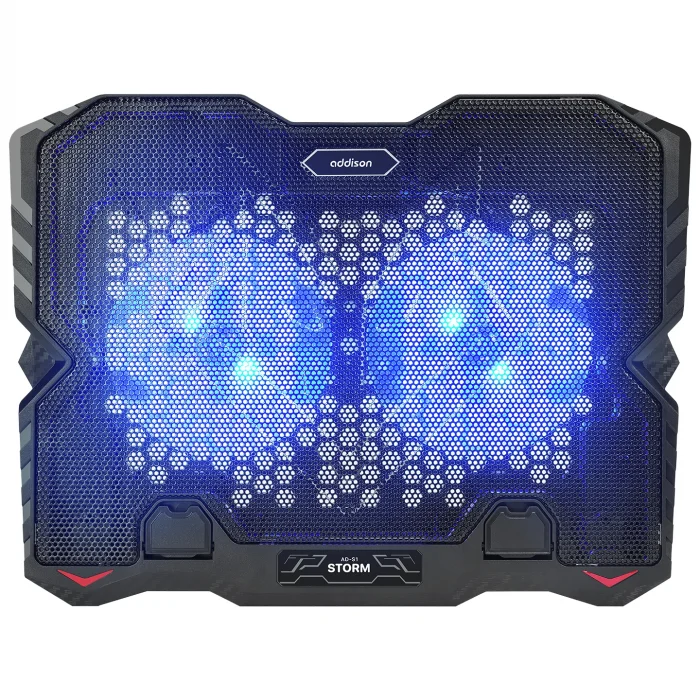 Notebook Soğutucu 2 Fanlı Mavi Led Addison AD-S1 Storm