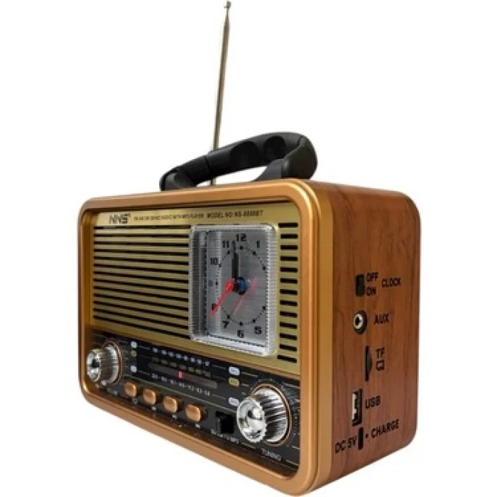 Hoparlör Müzik Kutusu Nostalji Bluetooth-Usb-Tf-Fm Hadron NNS NS8898BT