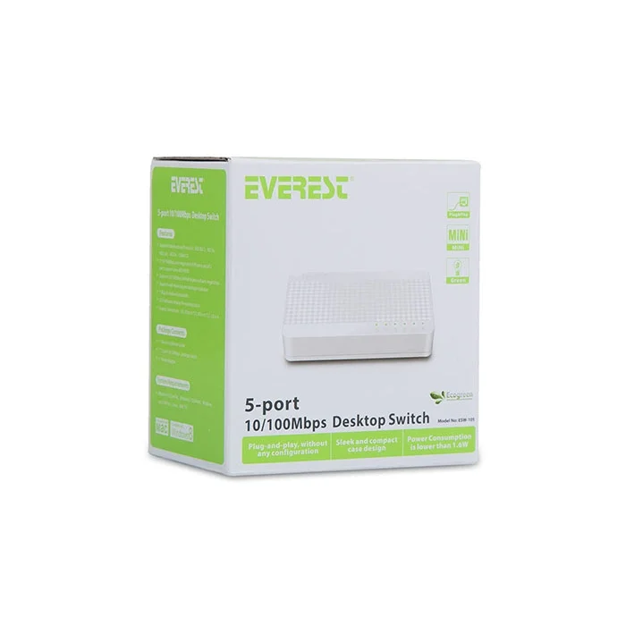 Switch 5 Port 10/100 MBPS Everest ESW-105