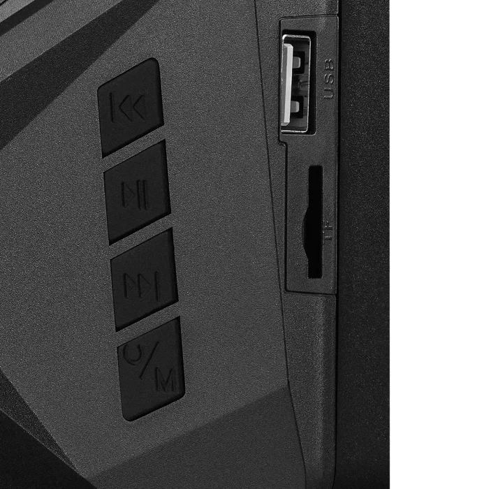 Hoparlör Ses Sistemi Gaming 2+1 5Wx2 Bluetooth+USB+TF+FM Rainbow Aydınlatmalı Rampage RMS-175BT