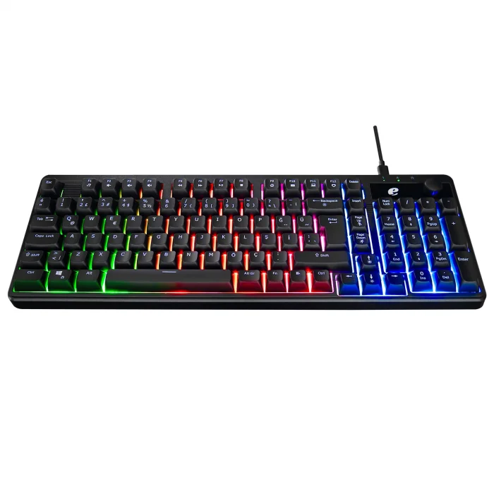 Klavye Oyuncu Rainbow Aydınlatmalı Type-C Acer eMachines EAK860 Siyah