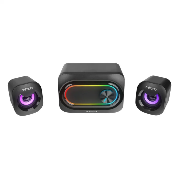 Hoparlör Speaker Oyuncu Usb 2+1 5W+3Wx2 USB RGB Ledli 2.1 Mikado MD-511