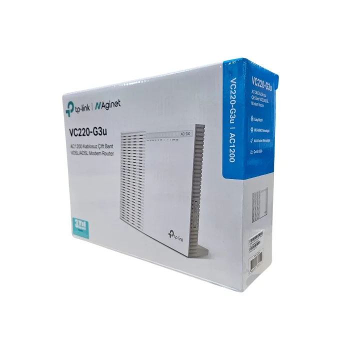 Modem Vdsl2 - Fiber AC1200 5 GHZ Tp-Link VC220-G3U Yenilenmiş