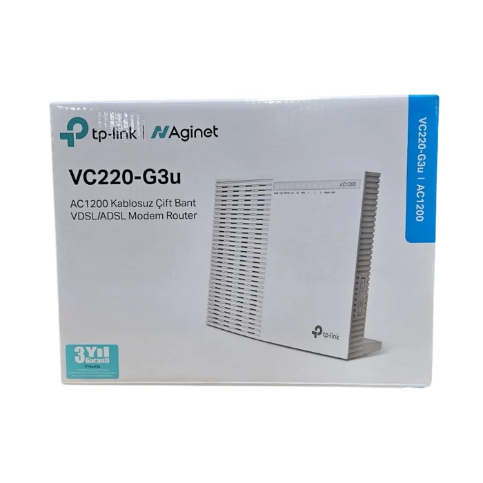 Modem Vdsl2 - Fiber AC1200 5 GHZ Tp-Link VC220-G3U Yenilenmiş