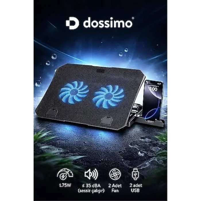Notebook Soğutucu 2 Fanlı QTOP Dossima S22