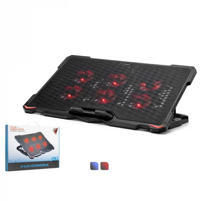 Notebook Soğutucu Ledli 6 Fanlı 15.6 -17.3 İnç Hadron Polar HDX4255