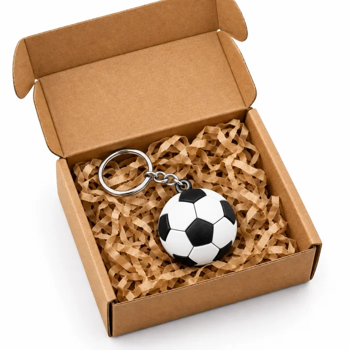 3D Anahtarlık Futbol Topu 3 Cm Siyah Beyaz Qtop Q-0910