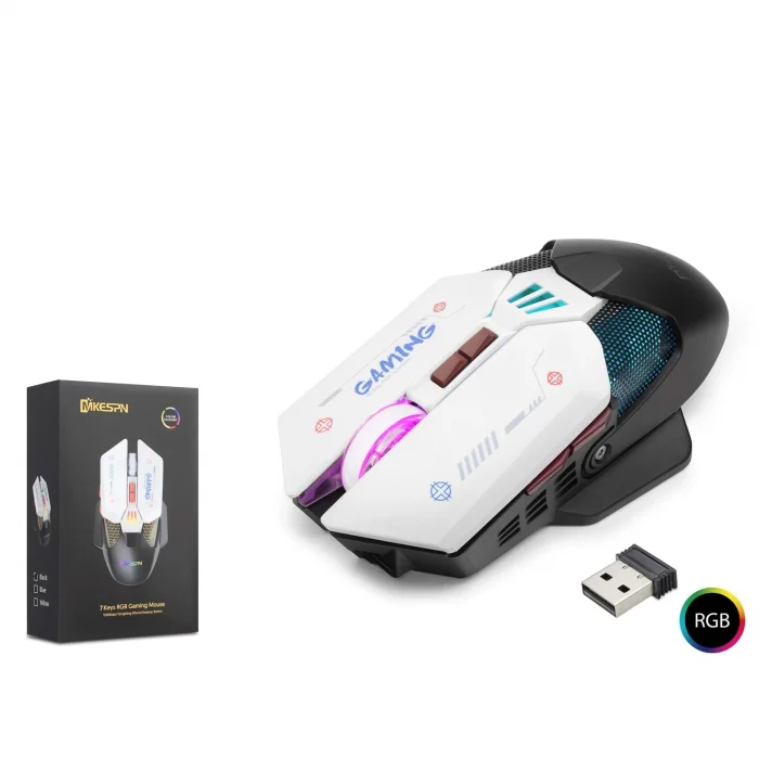 Mouse Kablosuz Gaming Tri Mode RGB 10000 DPI 7 Tuş Makrolu MKESPN W19