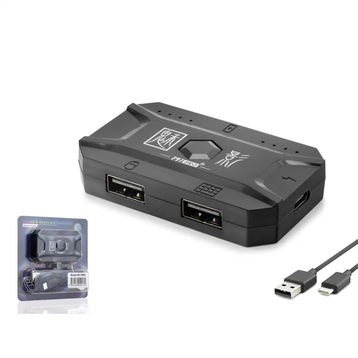 Klavye Mouse Set Mobil Oyun Dönüştürücü Bluetooth 5.0 Type-C Hadron M1 Pro
