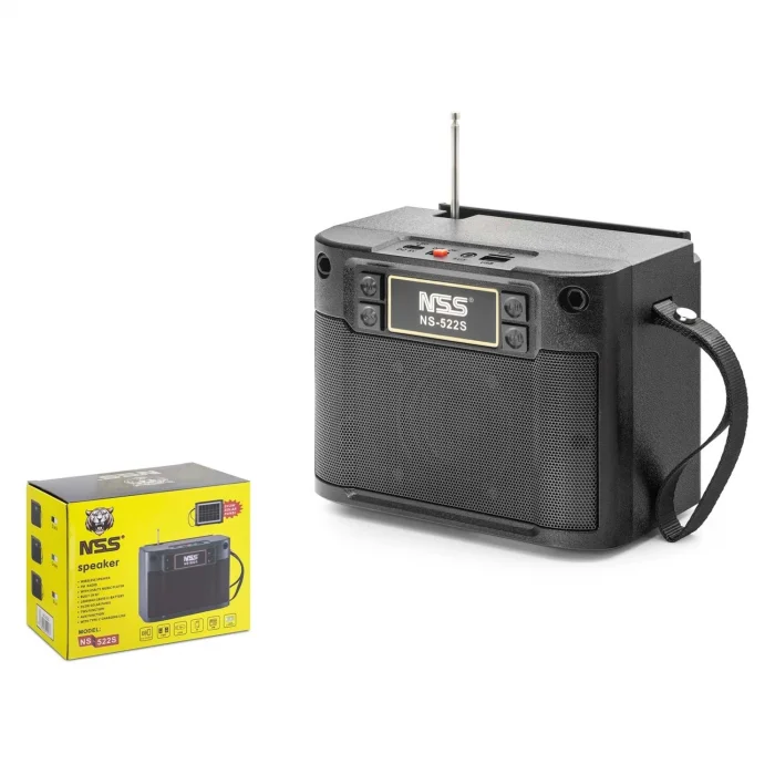 Hoparlör Müzik Kutusu Nostalji Solar Şarjlı Bluetooth-Usb-Tf-Fm Hadron NSS NS522S
