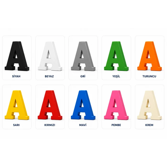 Dekoratif -A- Harfi 20 Cm Q-1207