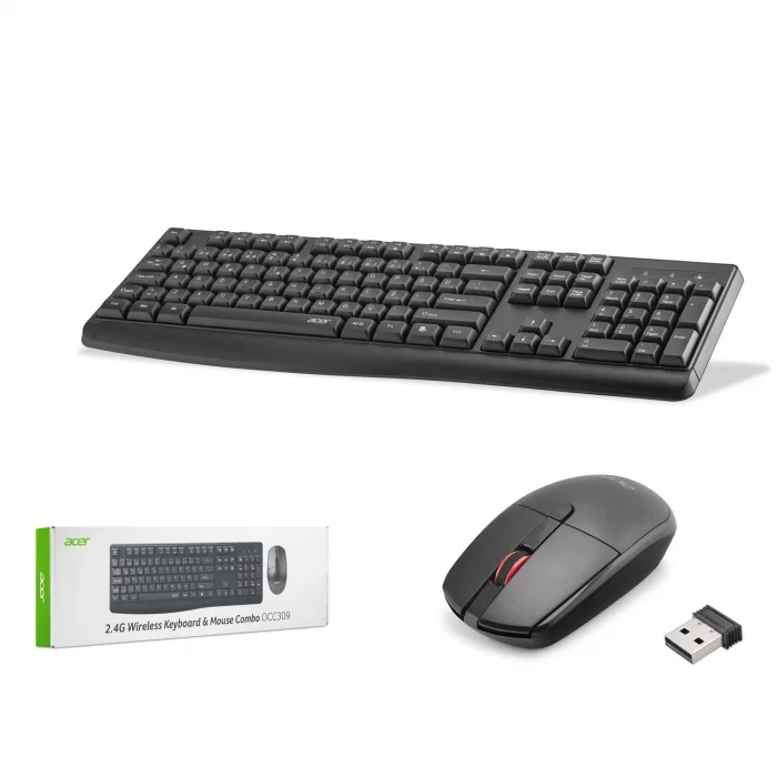 Klavye Mouse Set Kablosuz Türkçe Q Acer OCC309 Siyah