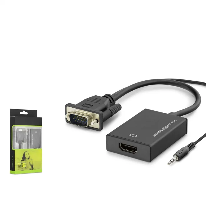 Vga To Hdmı Çevirici Ses Çıkışlı Hadron HDX7874