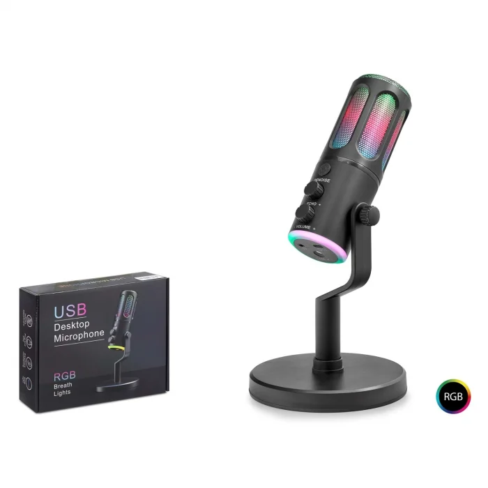Mikrofon Masaüstü Oyuncu Rgb Gürültü Önleme Type-C Hadron Sub