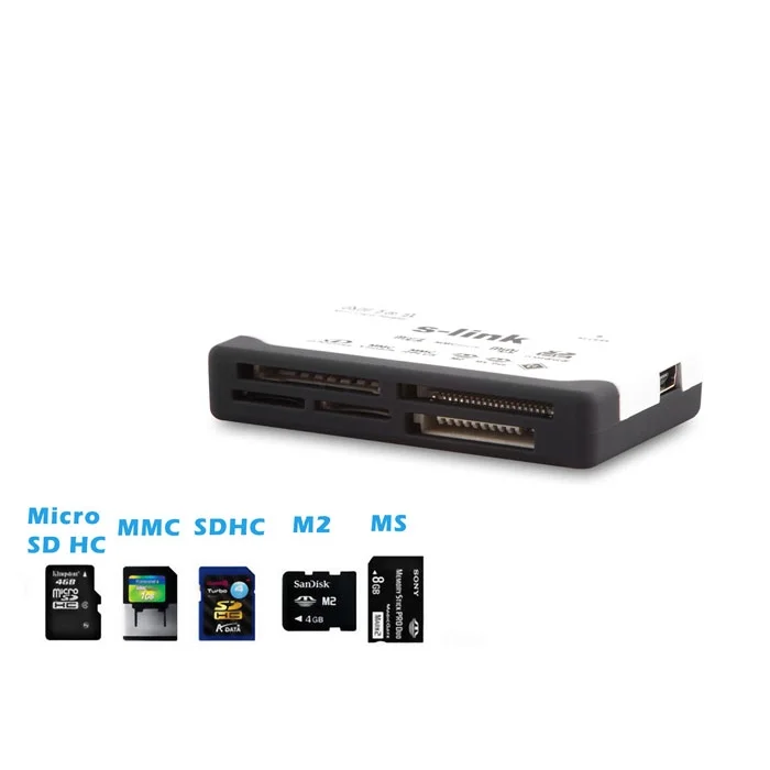 Kart Okuyucu Usb 2.0 İnce Tasarım S-link SLX-A62