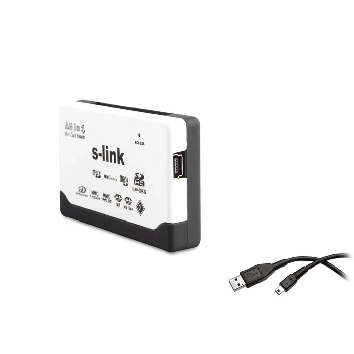 Kart Okuyucu Usb 2.0 İnce Tasarım S-link SLX-A62