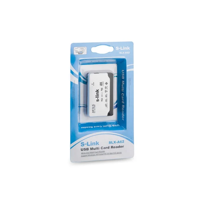 Kart Okuyucu Usb 2.0 İnce Tasarım S-link SLX-A62