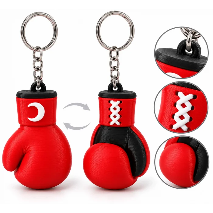 Anahtarlık Boks Eldiveni 5 Cm Kırmızı Qtop Q-1610