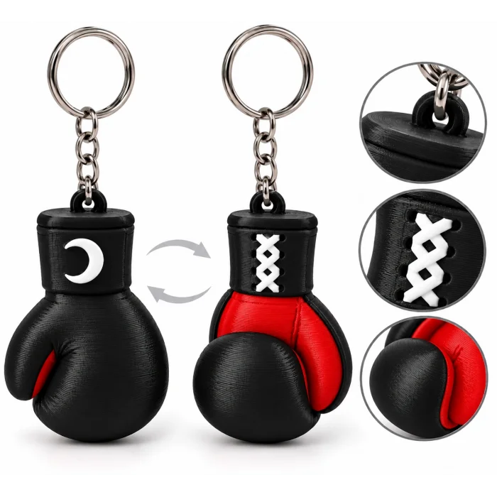 Anahtarlık Boks Eldiveni 1 Adet 5 Cm Siyah Qtop Q-1641