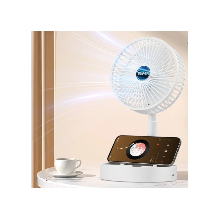 Fan Masaüstü 3 Kademeli Şarjlı Katlanabilir Qtop F16