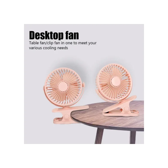 Fan Masaüstü 3 Kademeli Şarjlı Taşınabilir Qtop F9