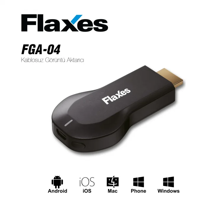 Hdmı Kablosuz Görüntü Aktarıcı Flaxes Anycast FGA-04