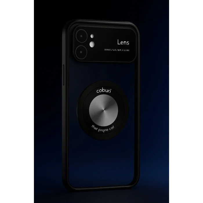 İphone 11 Kılıf Kamera Korumalı Magsafe Colourl Siyah