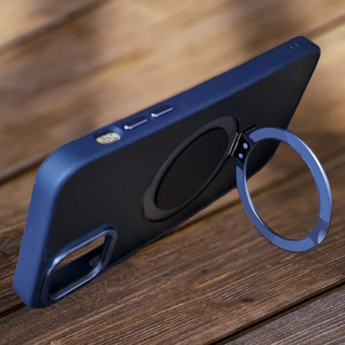 İphone 11 Pro Max Kılıf Standlı Magsafe Lacivert