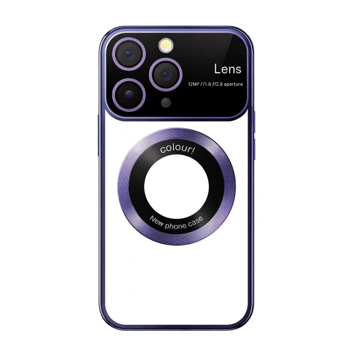 İphone 13 Pro Kılıf Kamera Korumalı Magsafe Colourl Mor