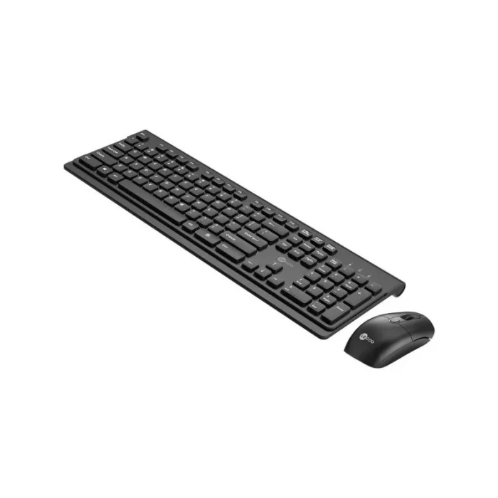 Klavye Mouse Set Kablosuz Türkçe Q Lenovo Lecoo KW203 Siyah
