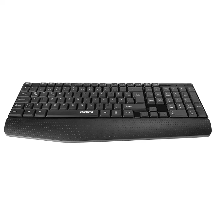 Klavye Standart Q Kablolu Bilek Destekli Everest KB-951U