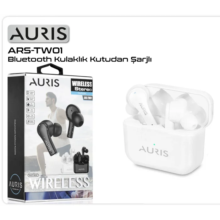 Kulaklık Bluetooth Auris ARS-TW01 Beyaz