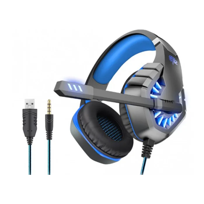 Kulaklık Mikrofonlu Oyuncu Işıklı Polygold GT82 Ovleng