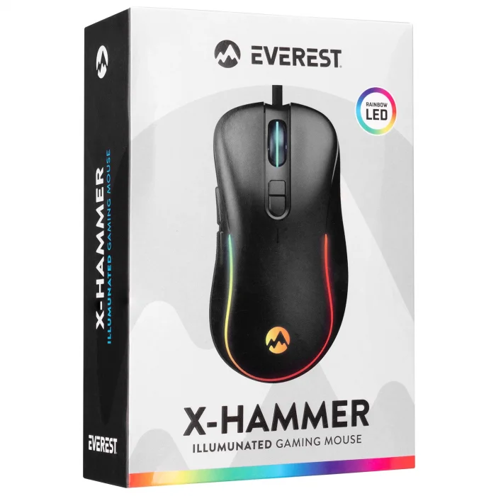 Mouse Oyuncu Gaming Led Işıklı 1600-7200 Dpi Everest SM-G14 DUSK