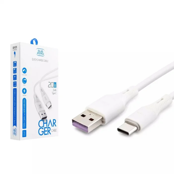 Data Ve Şarj Kablo Type-C 20W 3.4A Subzero CL67