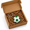 3D Anahtarlık Futbol Topu 3 Cm Yeşil Beyaz Qtop Q-0927