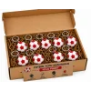 Anahtarlık Futbol Topu 3 Cm Kırmızı Beyaz 10 Lu Paket Qtop Q-0996