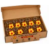 Anahtarlık Futbol Topu 3 Cm Sarı Kırmızı 10 Lu Paket Qtop Q-1016