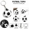 Anahtarlık Futbol Topu 3 Cm Siyah Beyaz 10 Lu Paket Qtop Q-1023