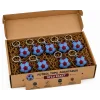 Anahtarlık Futbol Topu 3 Cm Bordo Mavi 10 Lu Paket Qtop Q-1047