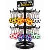 Anahtarlık Futbol Topu 3 Cm 60 Lı Paket Stand Hediyeli Qtop Q-1580