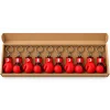 Anahtarlık Boks Eldiveni 5 Cm 10 Lu Paket Kırmızı Qtop Q-1719