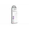 Data Ve Şarj Kablo Lightning 1 Mt 2.4 Amper Apricot APC-A120L  Beyaz