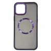 İphone 12 Pro Max Kılıf Matte Magsafe Mor