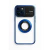 İphone 13 Pro Max Kılıf Kamera Korumalı Magsafe Colourl Mavi