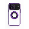 İphone 15 Pro Max Kılıf Kamera Korumalı Magsafe Colourl Mor