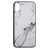 İphone X Ve XS Kılıf Mermer Desenli Silikon Beyaz