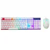Klavye Mouse Set Oyuncu Gökkuşağı Aydınlatmalı Everest KM-198 Luminax Beyaz